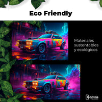 Cuadros Decorativos Canvas Revolution | Coche Abstracto | EcoFriendly