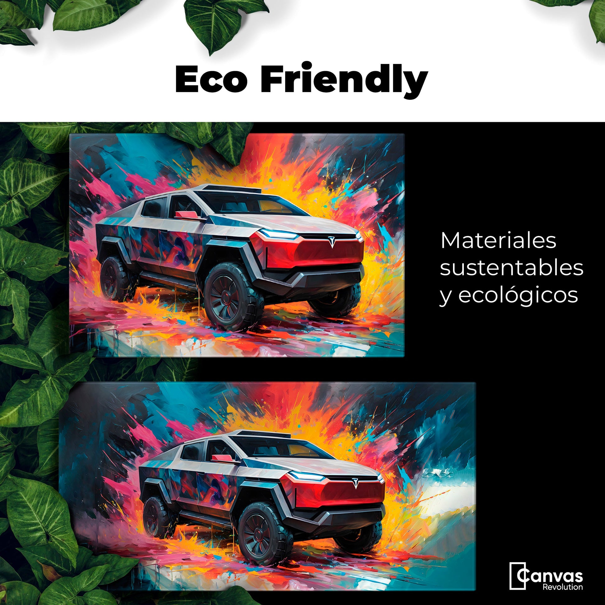 Cuadros Decorativos Canvas Revolution | Cyber Colors Truck | EcoFriendly