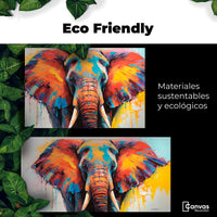 Cuadros Decorativos Canvas Revolution | Elefante Marfil | EcoFriendly