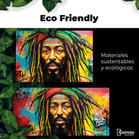 Cuadros Decorativos Canvas Revolution | Fusion Urbana Rasta | EcoFriendly