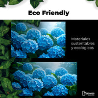 Cuadros Decorativos Canvas Revolution | Hortensias Azules | EcoFriendly