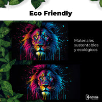 Cuadros Decorativos Canvas Revolution | Leon Cromatico | EcoFriendly