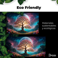 Cuadros Decorativos Canvas Revolution | Nocturno Floral | EcoFriendly