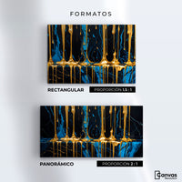 Cuadros Decorativos Canvas Revolution | Abstraccion Azul | Formatos
