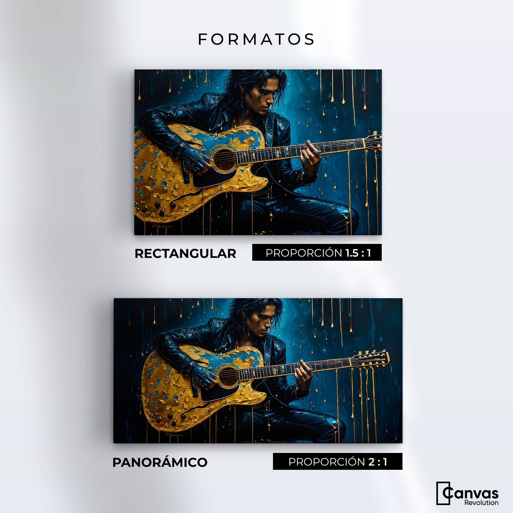 Cuadros Decorativos Canvas Revolution | Acordes Dorados | Formatos