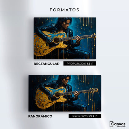 Cuadros Decorativos Canvas Revolution | Acordes Dorados | Formatos
