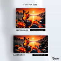 Cuadros Decorativos Canvas Revolution | Alas Al Amanecer | Formatos