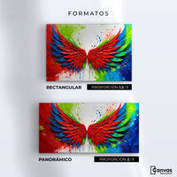 Cuadros Decorativos Canvas Revolution | Alas Angel Brillo | Formatos