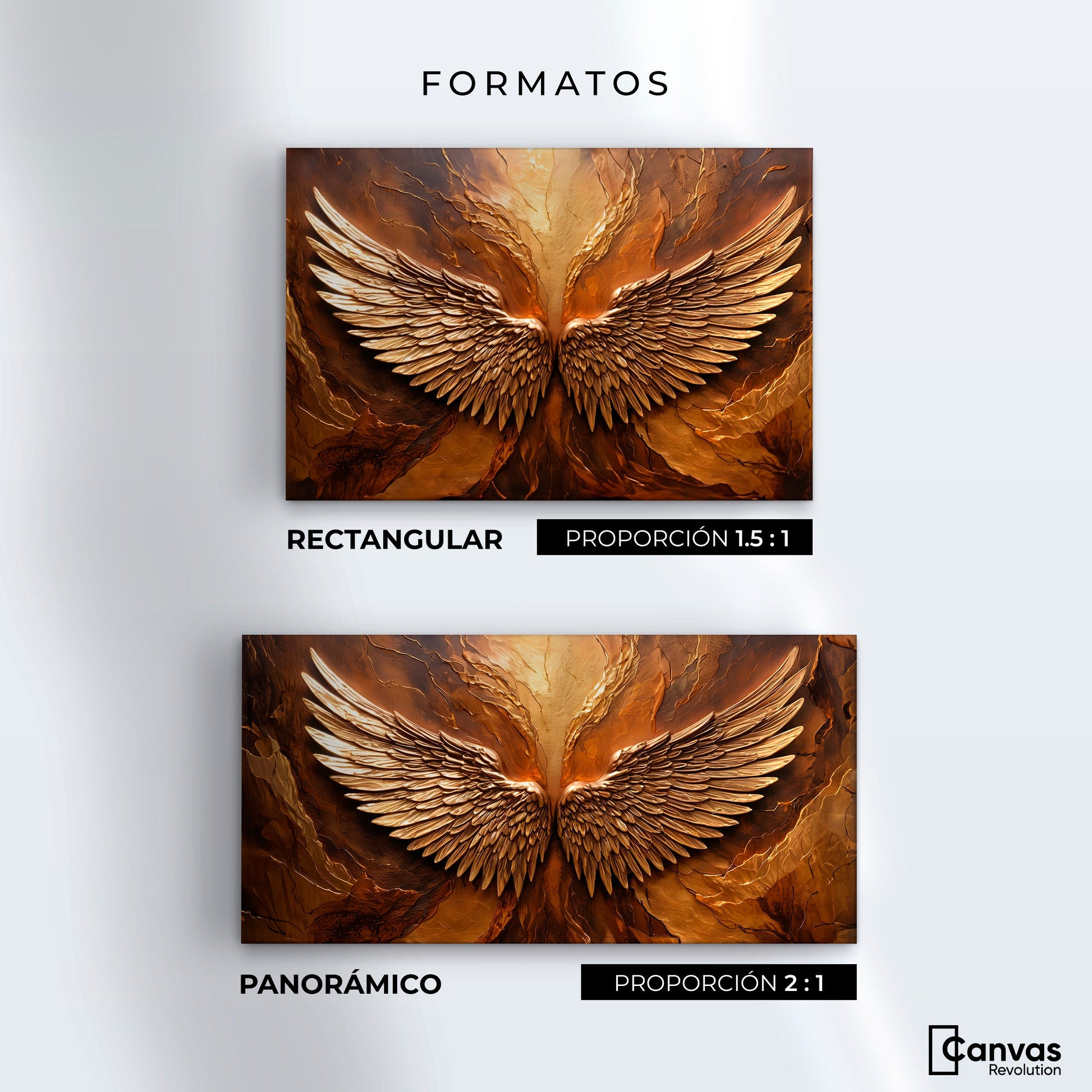 Cuadros Decorativos Canvas Revolution | Alas Angel Divino | Formatos