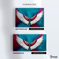 Cuadros Decorativos Canvas Revolution | Alas Angel Intenso | Formatos