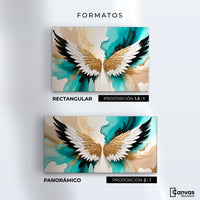 Cuadros Decorativos Canvas Revolution | Alas Angel Lumino | Formatos