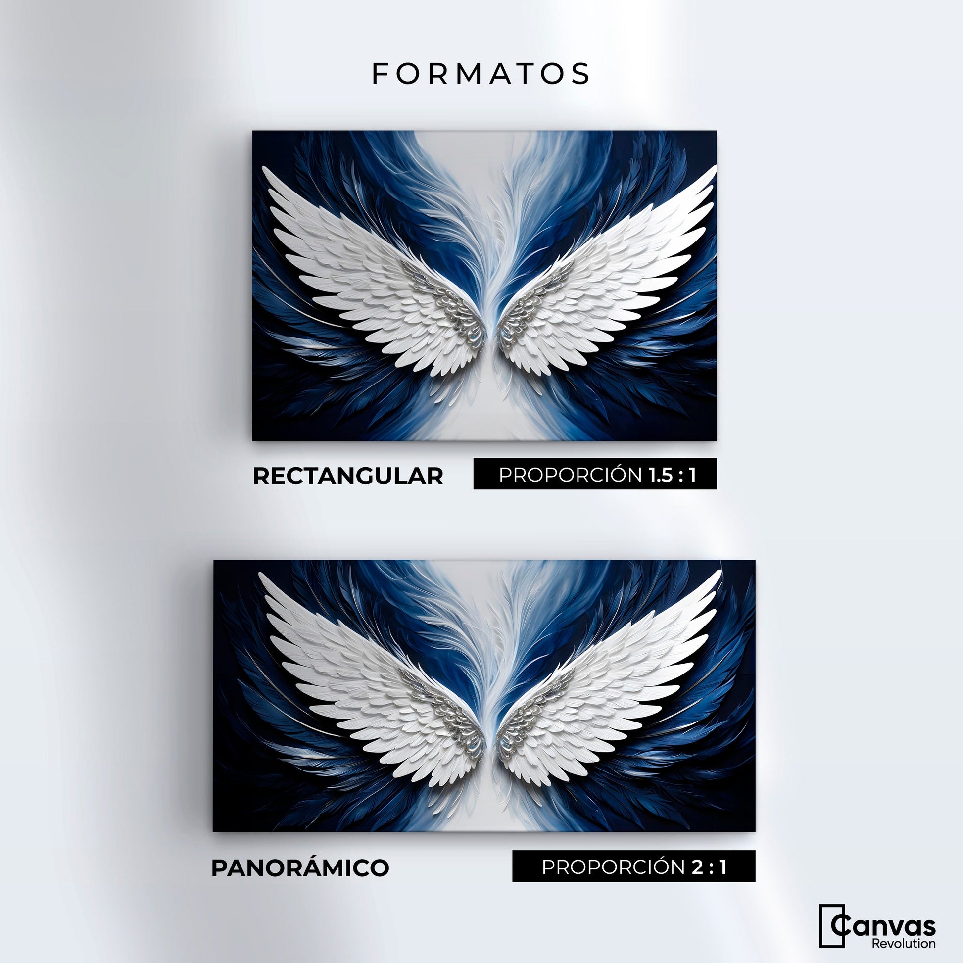 Cuadros Decorativos Canvas Revolution | Alas Angel Marina | Formatos