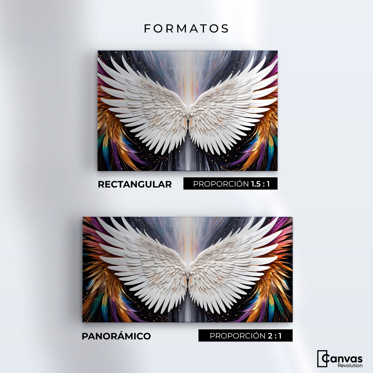 Cuadros Decorativos Canvas Revolution | Alas Angel Mistico | Formatos