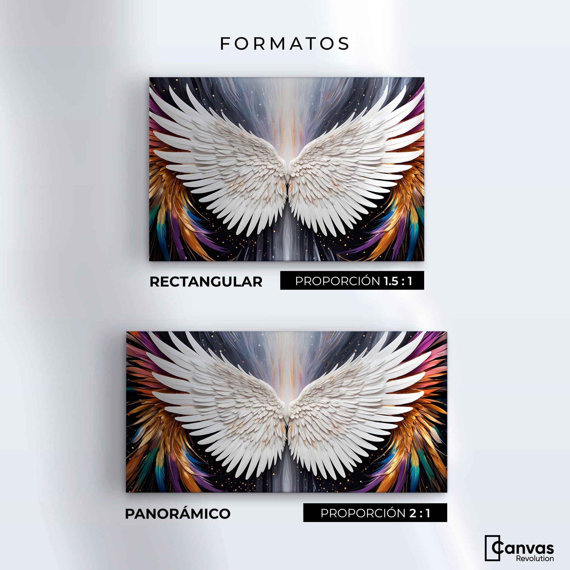 Cuadros Decorativos Canvas Revolution | Alas Angel Mistico | Formatos
