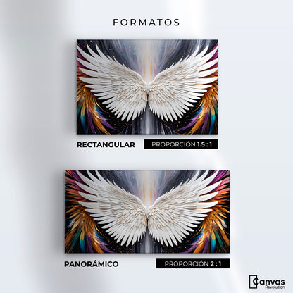 Cuadros Decorativos Canvas Revolution | Alas Angel Mistico | Formatos