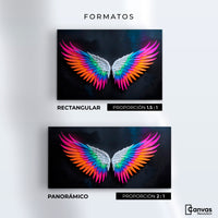 Cuadros Decorativos Canvas Revolution | Alas Angel Pureza | Formatos