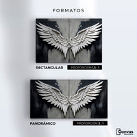 Cuadros Decorativos Canvas Revolution | Alas Angel Sombra | Formatos
