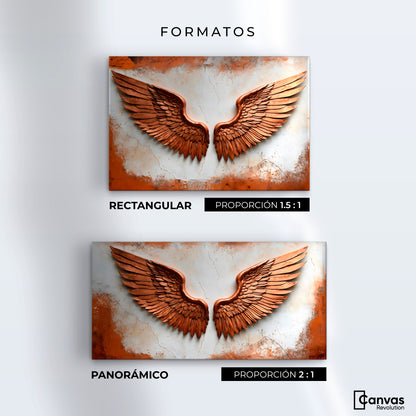 Cuadros Decorativos Canvas Revolution | Alas Angel Sublime | Formatos