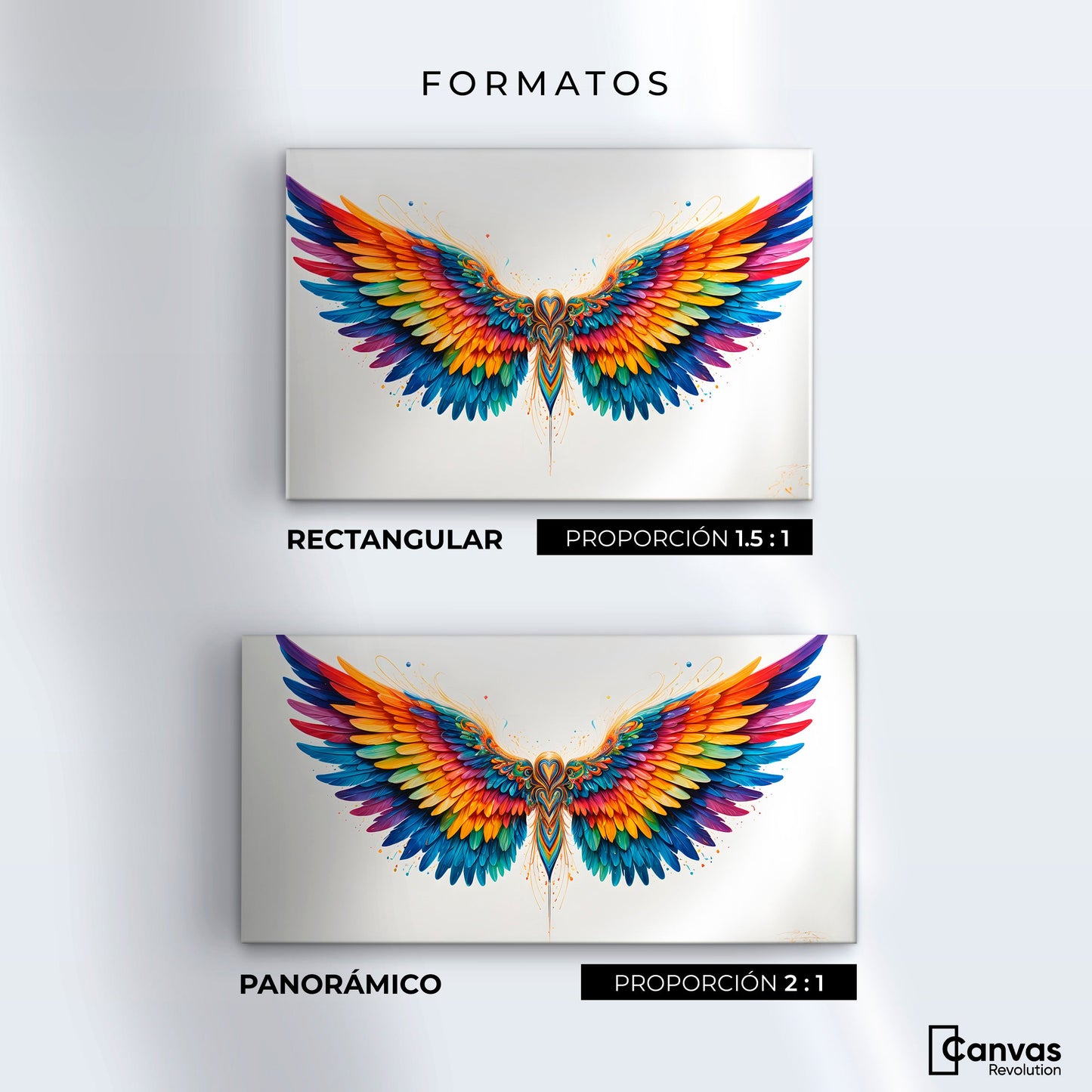 Cuadros Decorativos Canvas Revolution | Alas Color De Angel | Formatos