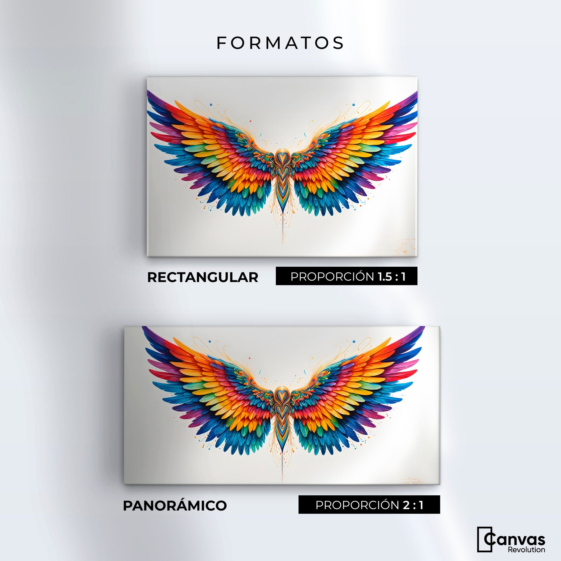 Cuadros Decorativos Canvas Revolution | Alas Color De Angel | Formatos
