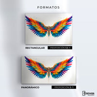 Cuadros Decorativos Canvas Revolution | Alas Color De Angel | Formatos