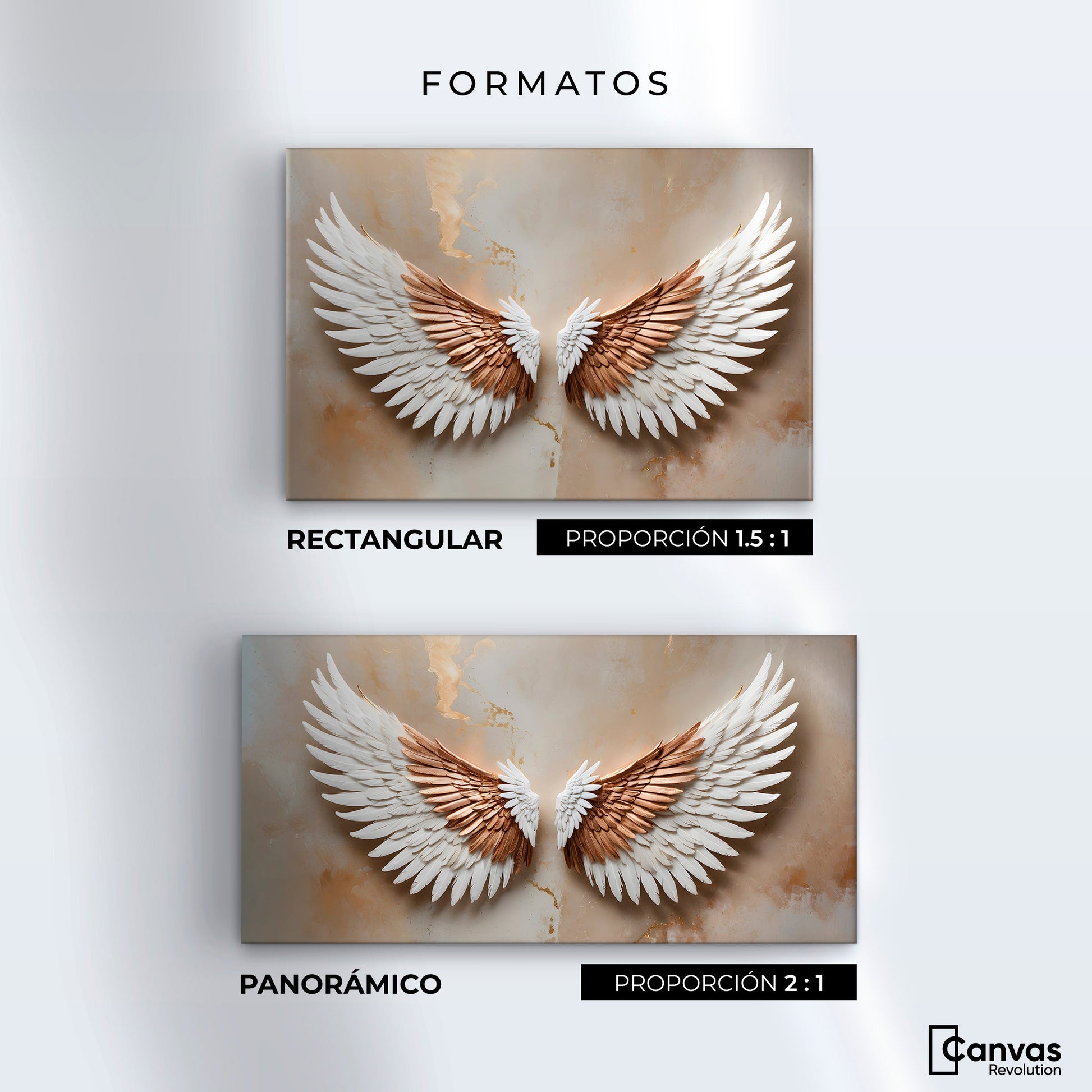 Cuadros Decorativos Canvas Revolution | Alas Espiritu Sol | Formatos