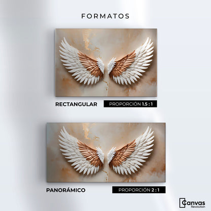 Cuadros Decorativos Canvas Revolution | Alas Espiritu Sol | Formatos