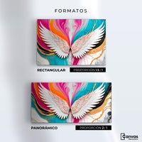 Cuadros Decorativos Canvas Revolution | Alas Fusion Color | Formatos