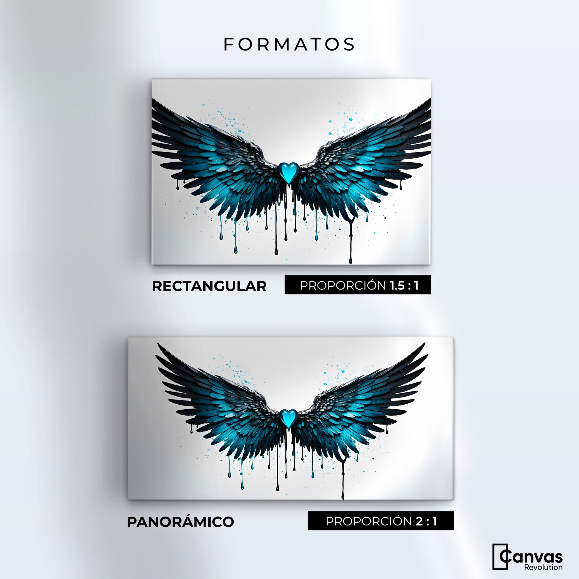 Cuadros Decorativos Canvas Revolution | Alas Piedra Angel | Formatos