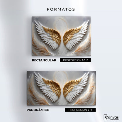 Cuadros Decorativos Canvas Revolution | Angel Luz Radiante | Formatos