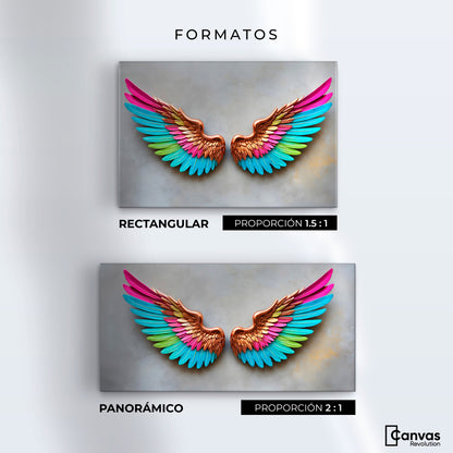 Cuadros Decorativos Canvas Revolution | Angel Resplandor | Formatos