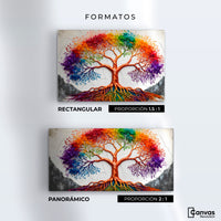 Cuadros Decorativos Canvas Revolution | Arbol Vida Arcoiris | Formatos