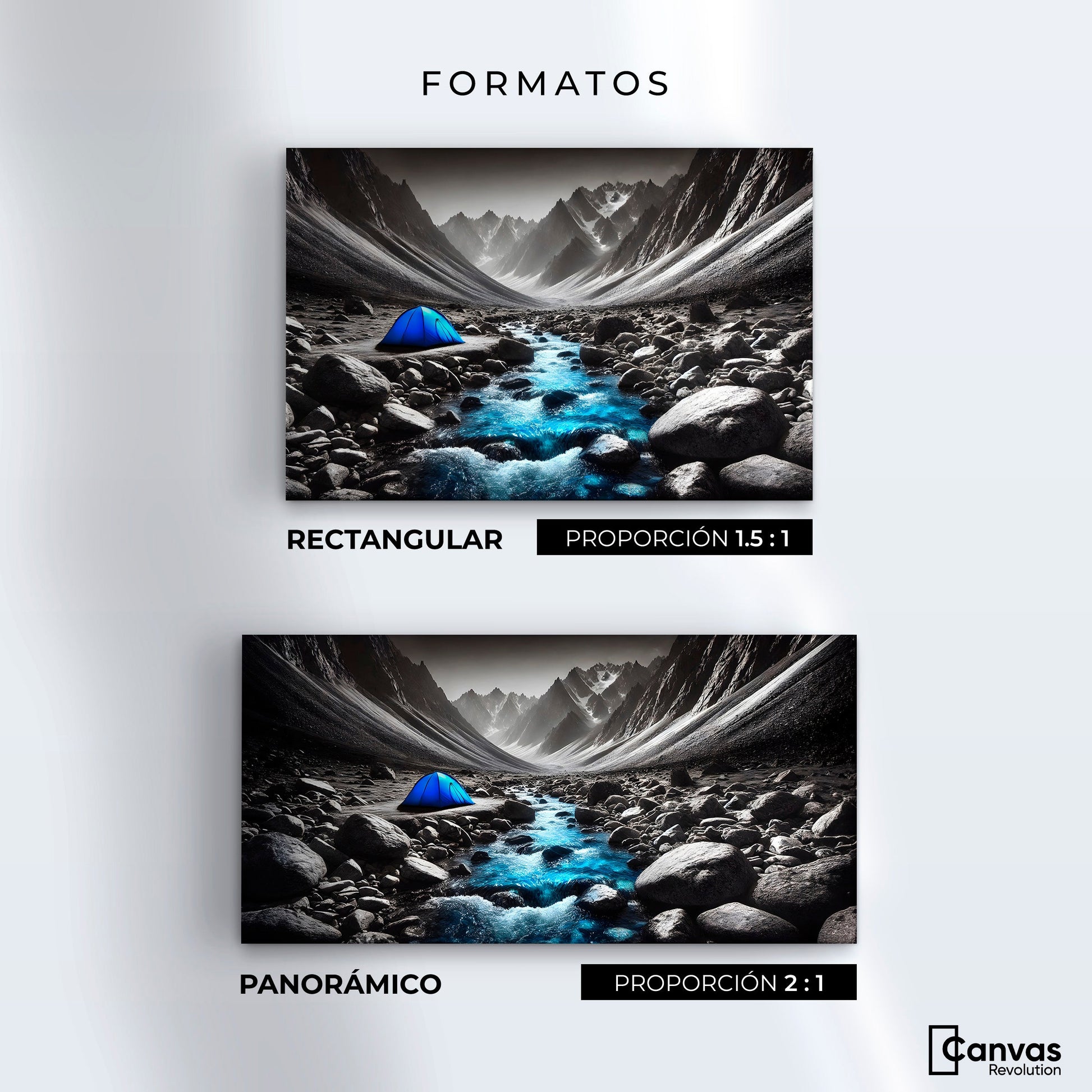 Cuadros Decorativos Canvas Revolution | Aventura Azul | Formatos