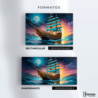 Cuadros Decorativos Canvas Revolution | Barco Mar Profundo | Formatos