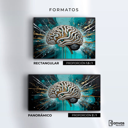 Cuadros Decorativos Canvas Revolution | Cerebro Iluminado | Formatos