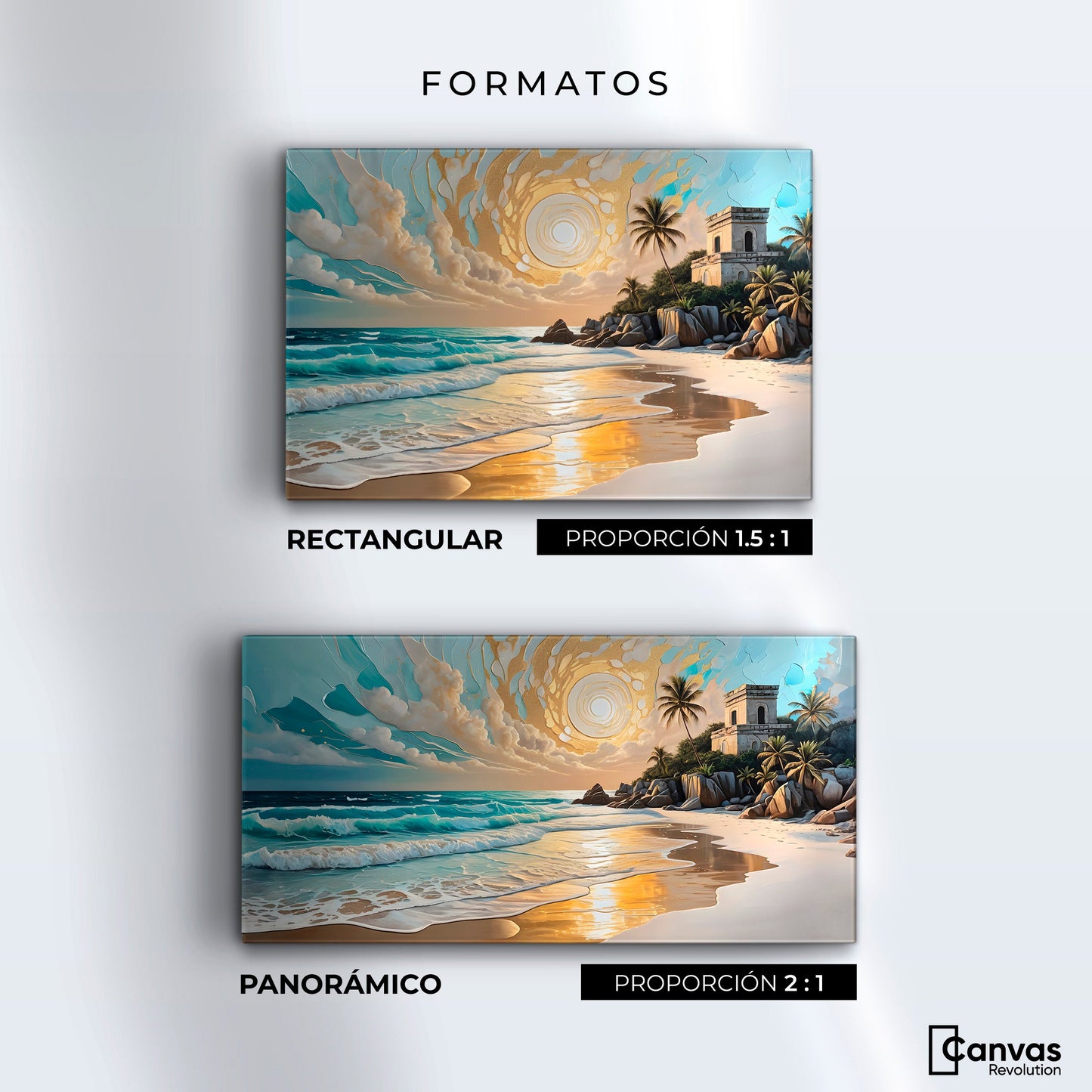 Cuadros Decorativos Canvas Revolution | Cielo Sobre Tulum | Formatos