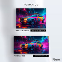Cuadros Decorativos Canvas Revolution | Coche Abstracto | Formatos