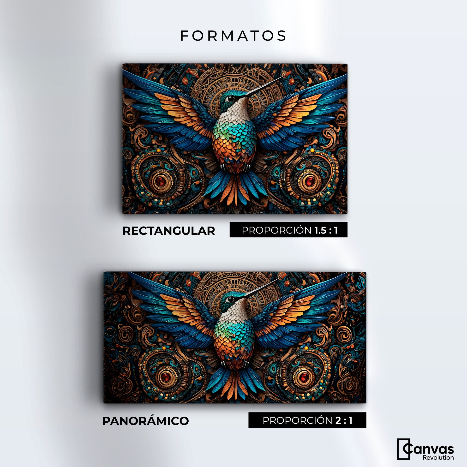 Cuadros Decorativos Canvas Revolution | Colibri Mecanico | Formatos