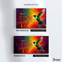 Cuadros Decorativos Canvas Revolution | Colibri Radiante | Formatos