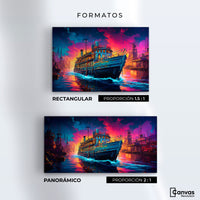Cuadros Decorativos Canvas Revolution | Crepusculo Acuatico | Formatos