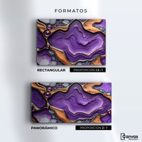 Cuadros Decorativos Canvas Revolution | Cristales Purpura | Formatos