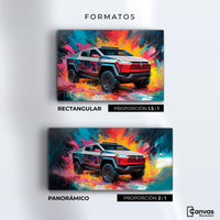 Cuadros Decorativos Canvas Revolution | Cyber Colors Truck | Formatos