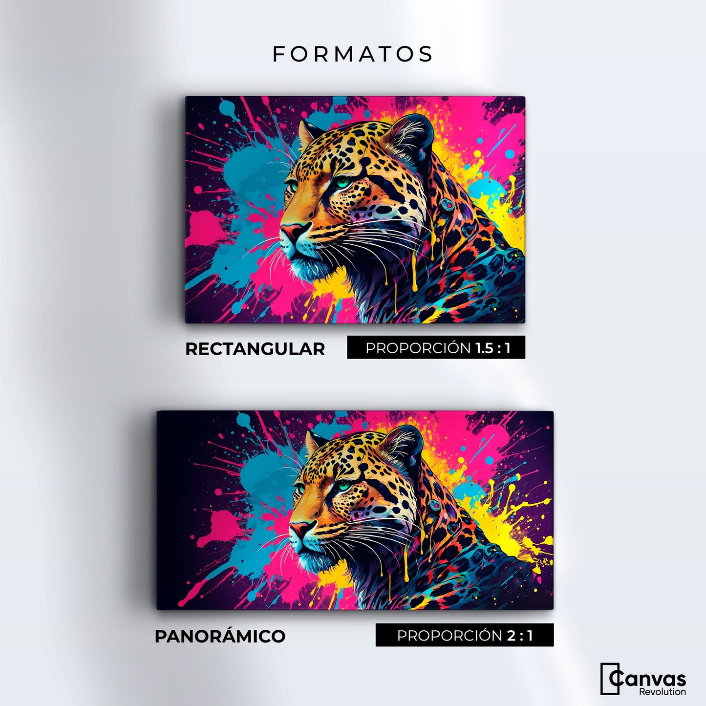 Cuadros Decorativos Canvas Revolution | Depredador Neon | Formatos