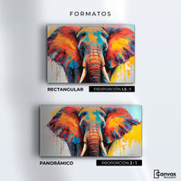 Cuadros Decorativos Canvas Revolution | Elefante Marfil | Formatos