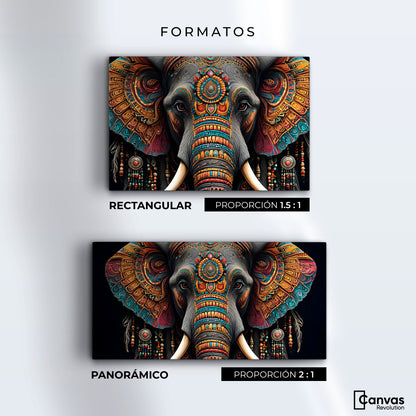 Cuadros Decorativos Canvas Revolution | Elefante Mistico | Formatos