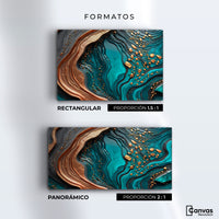 Cuadros Decorativos Canvas Revolution | Elegancia Acuatica | Formatos