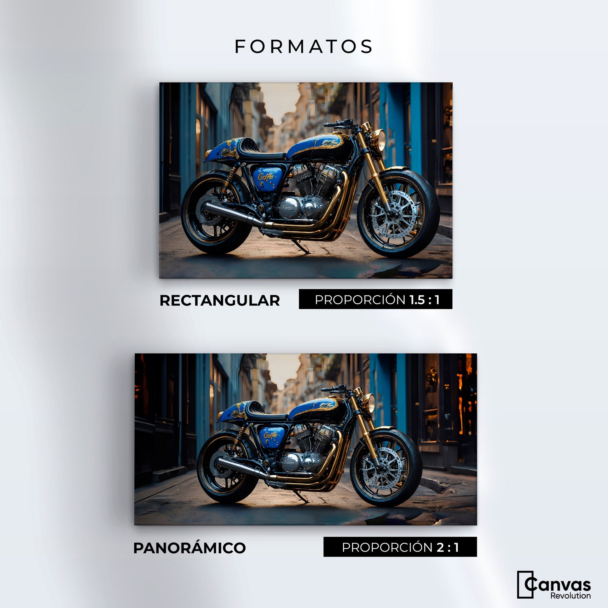 Cuadros Decorativos Canvas Revolution | Elegancia Cromatica | Formatos