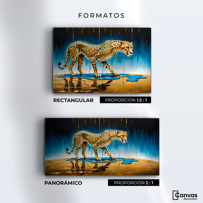 Cuadros Decorativos Canvas Revolution | Elegancia Felina | Formatos