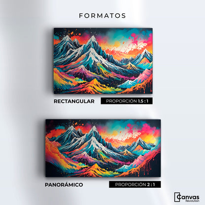 Cuadros Decorativos Canvas Revolution | Explosion Montanas | Formatos