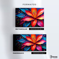 Cuadros Decorativos Canvas Revolution | Flor Aurea Nitida | Formatos